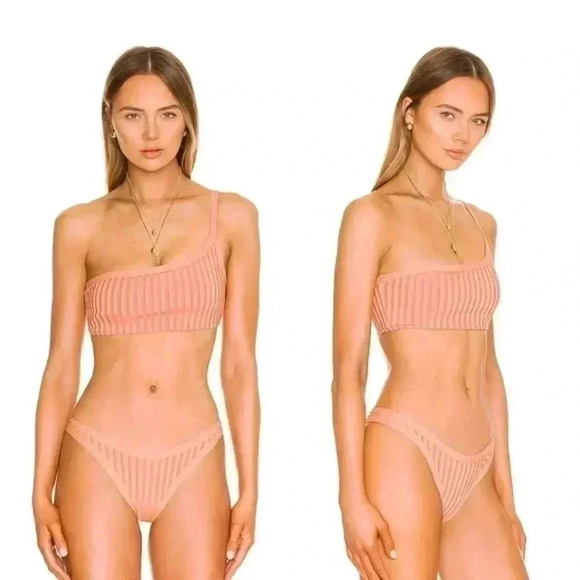 L*space x Revolve axel top and foley bitsy bottom size xs pink/ orange - Picture 2 of 6